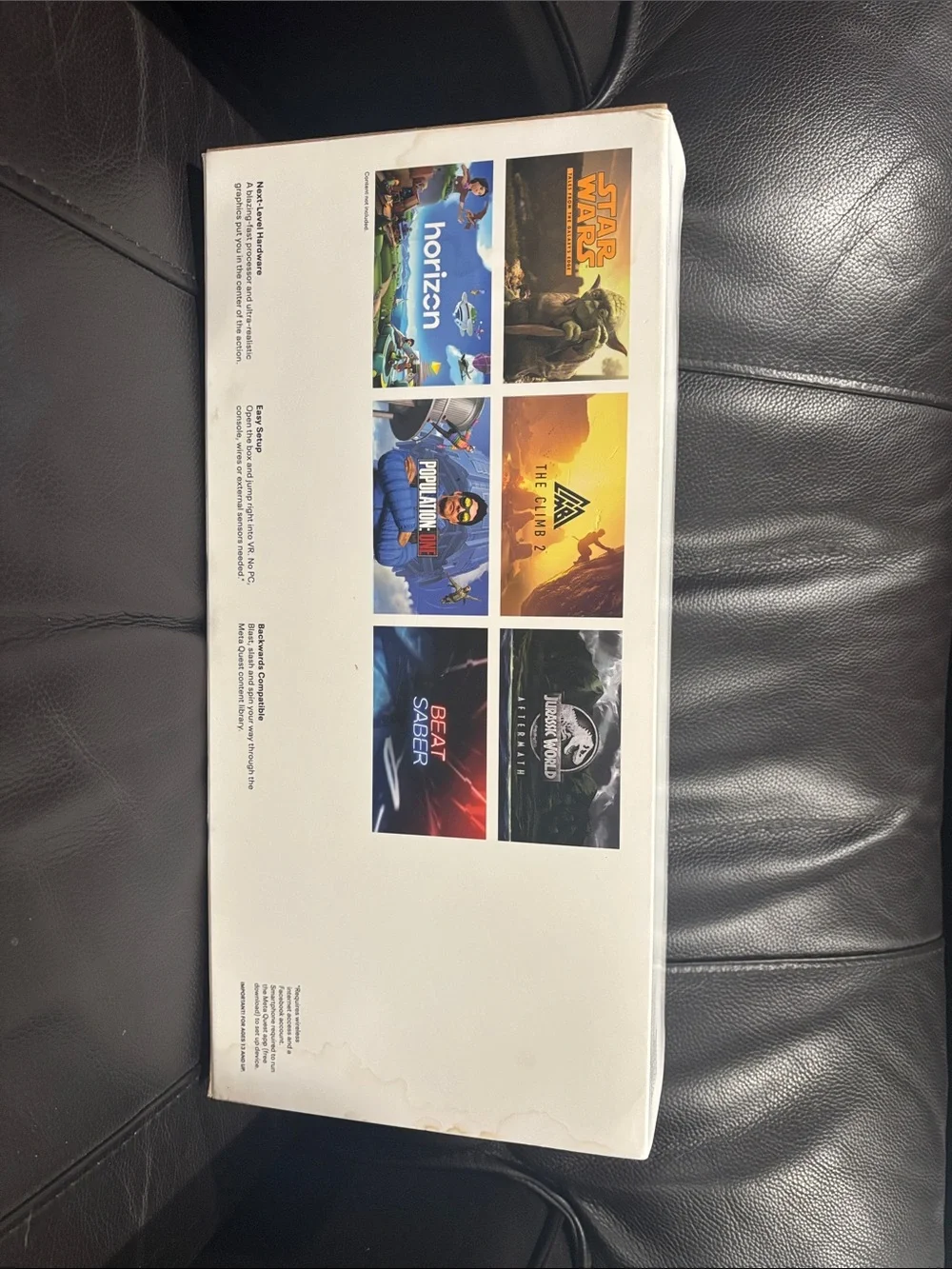 Oculus White VR Headset with White Controllers in Box
